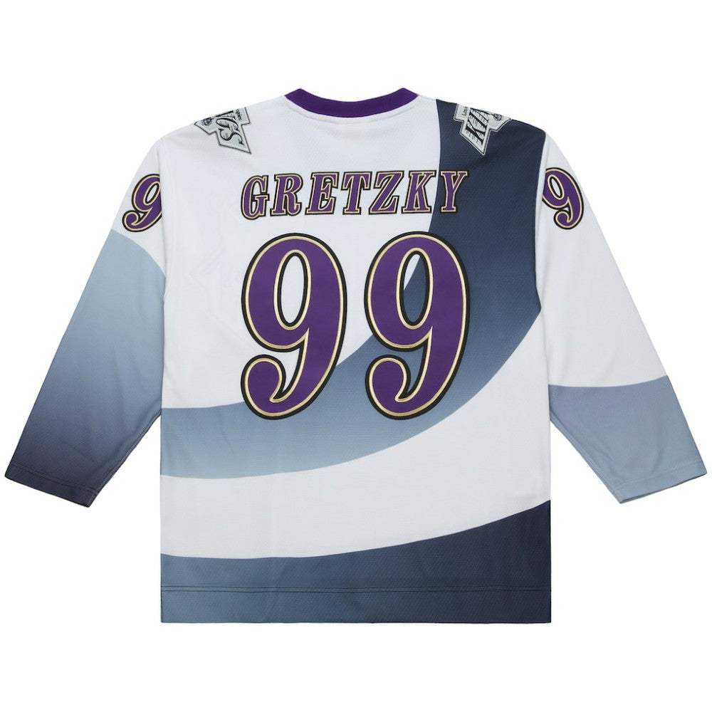 Wayne Gretzky Los Angeles Kings Mitchell & Ness Big & Tall 1995-96 Blue Line 2.0 Jersey - White | US 202945399