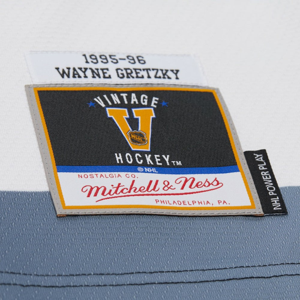 Wayne Gretzky Los Angeles Kings Mitchell & Ness Big & Tall 1995-96 Blue Line 2.0 Jersey - White | US 202945399