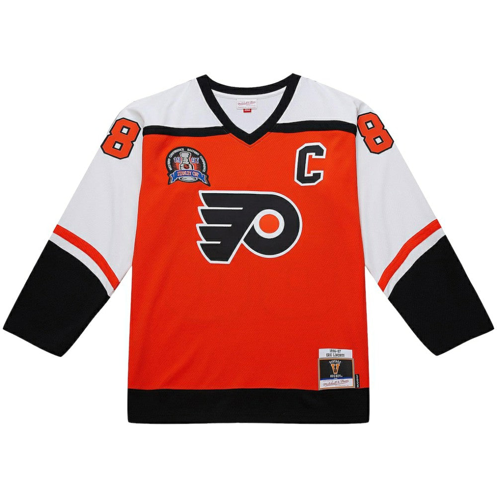 Eric Lindros Philadelphia Flyers Mitchell & Ness Big & Tall 1996-97 Blue Line 2.0 Jersey - Orange | US 202945400