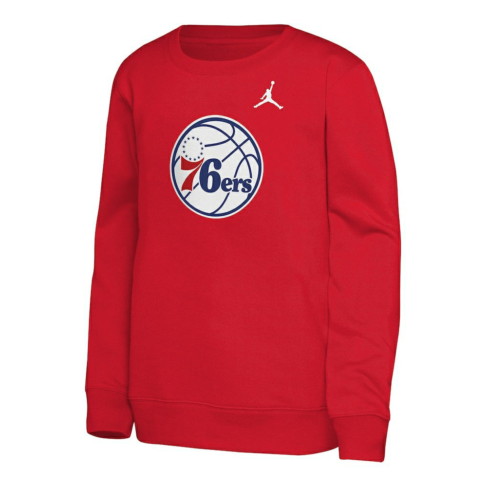 Philadelphia 76ers Jordan Brand Youth Courtside Statement Edition Sweatshirt Red outlet
