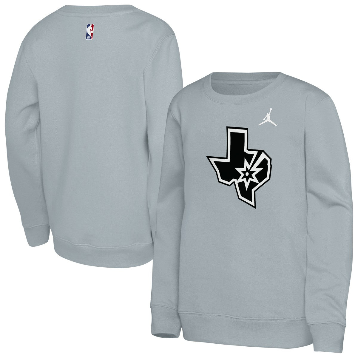 San Antonio Spurs Jordan Brand Youth Courtside Statement Edition Sweatshirt Silver outlet