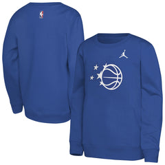 Orlando Magic Jordan Brand Youth Courtside Statement Edition Sweatshirt Royal outlet
