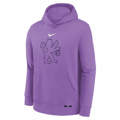 Sacramento Kings Youth 2025/26 City Edition Club Fleece Pullover Hoodie Purple - Nike