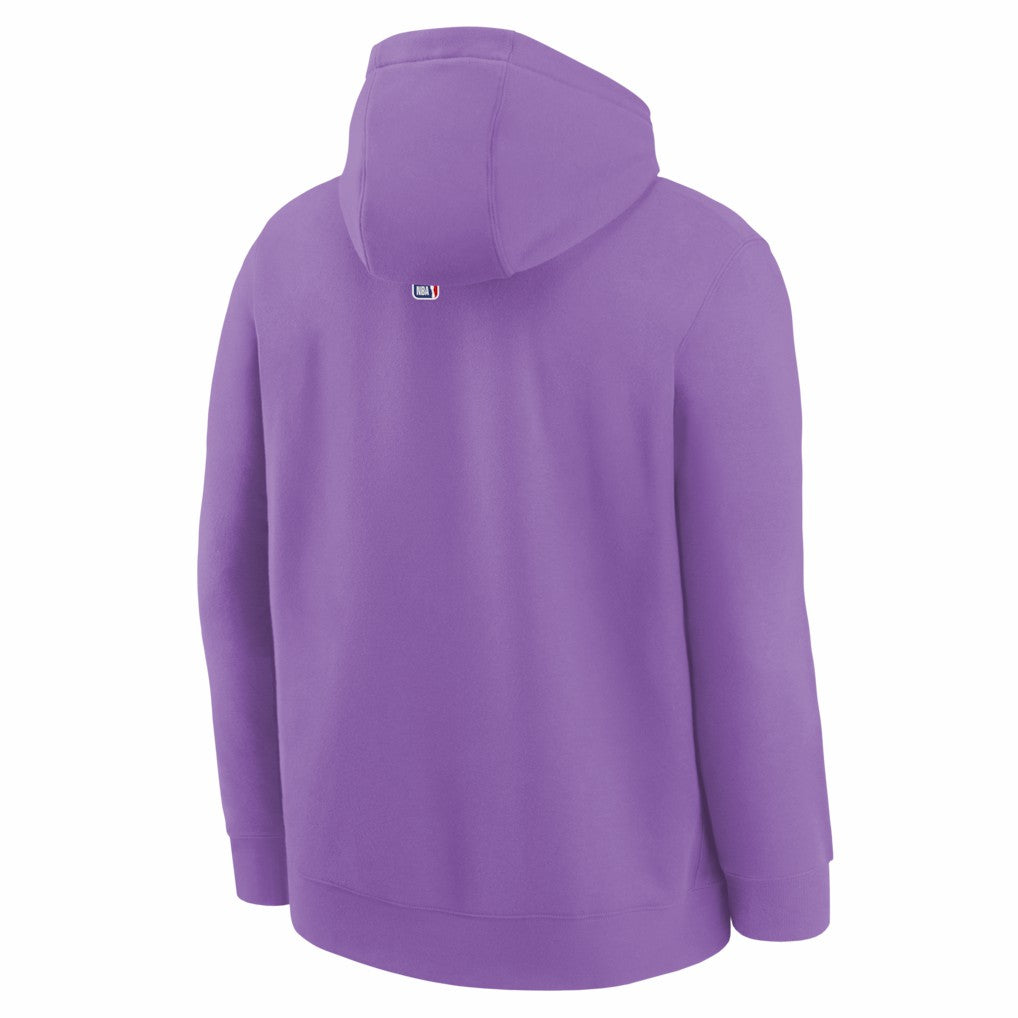 Sacramento Kings Youth 2025/26 City Edition Club Fleece Pullover Hoodie Purple - Nike