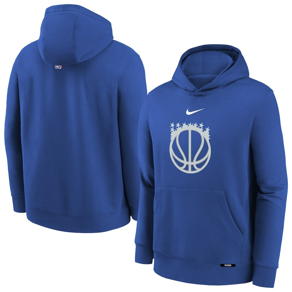 Orlando Magic Youth 2025/26 City Edition Club Fleece Pullover Hoodie Royal - Nike