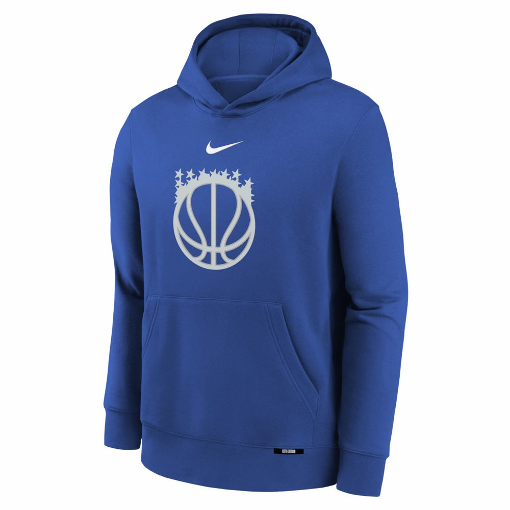 Orlando Magic Youth 2025/26 City Edition Club Fleece Pullover Hoodie Royal - Nike