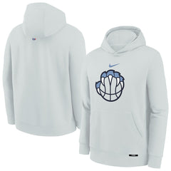 Memphis Grizzlies Youth 2025/26 City Edition Club Fleece Pullover Hoodie Silver - Nike