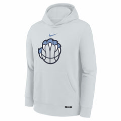 Memphis Grizzlies Youth 2025/26 City Edition Club Fleece Pullover Hoodie Silver - Nike