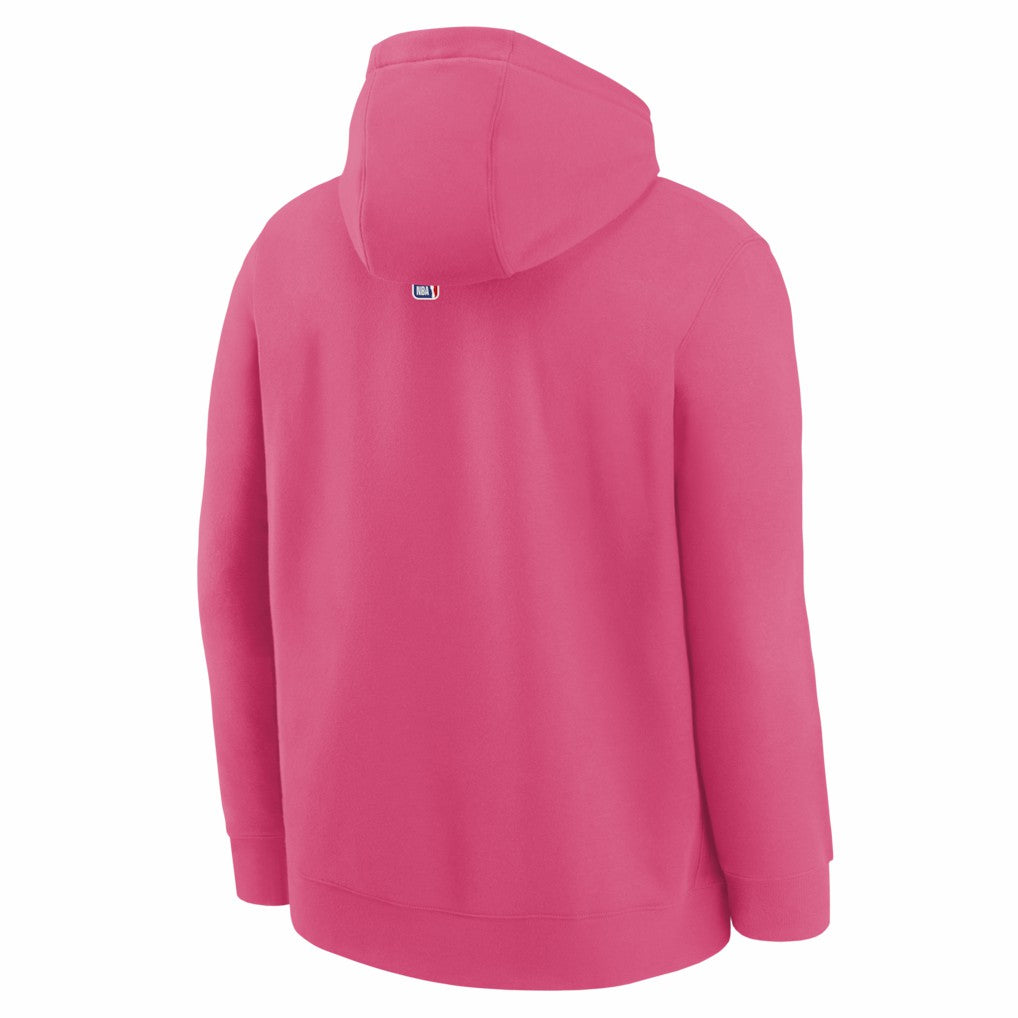 San Antonio Spurs Youth 2025/26 City Edition Club Fleece Pullover Hoodie Pink - Nike