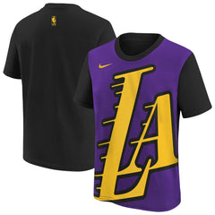 Los Angeles Lakers Youth 2025/26 City Edition Max90 T-Shirt Purple/Black - Nike