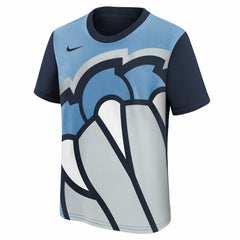 Memphis Grizzlies Youth 2025/26 City Edition Max90 T-Shirt Light Blue/Navy - Nike