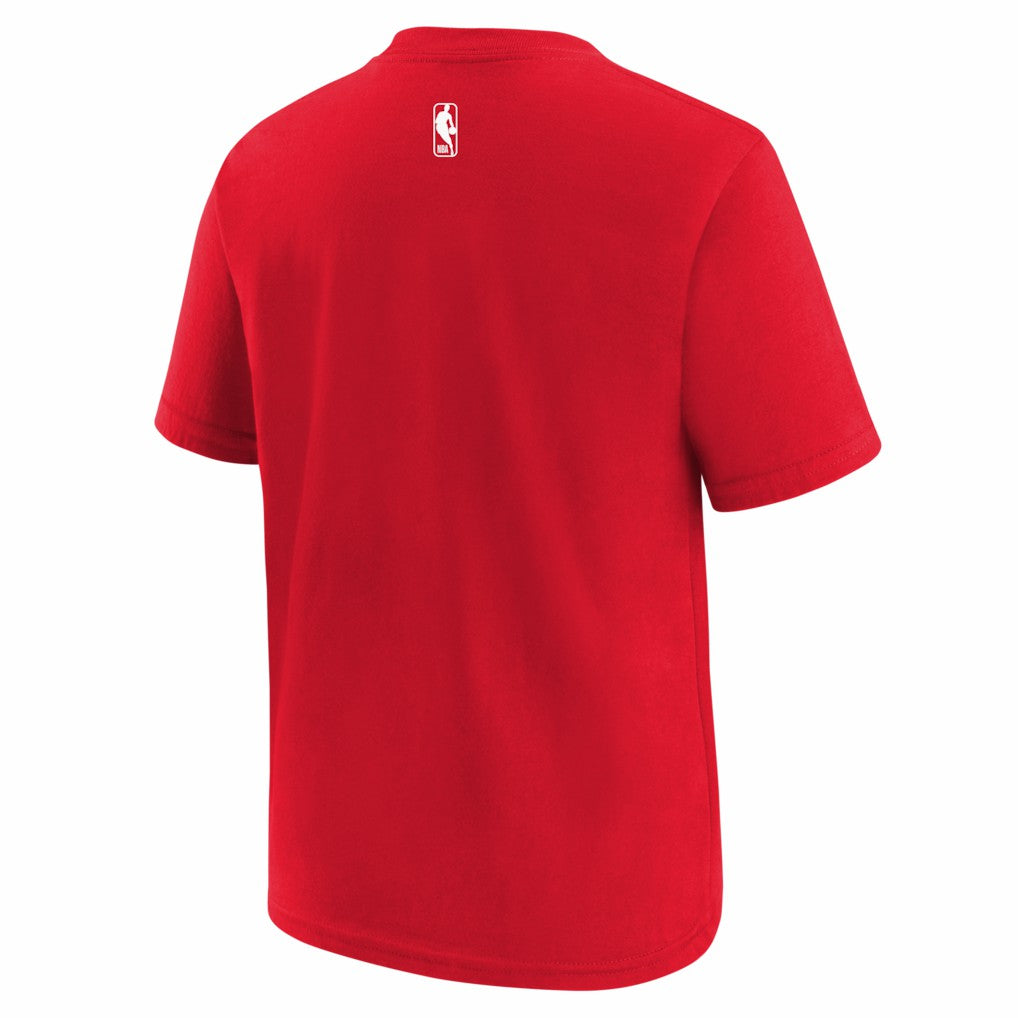 Houston Rockets Youth 2025/26 City Edition Max90 T-Shirt Red/White - Nike