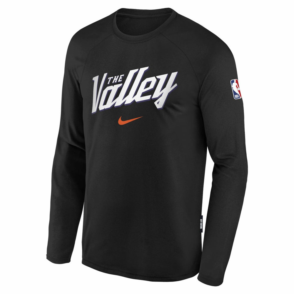 Phoenix Suns Youth 2025/26 City Edition Dri-Fit Long Sleeve Game Top Black - Nike