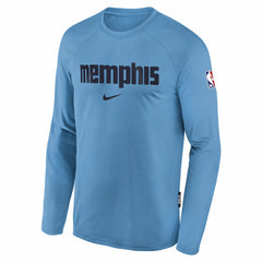 Memphis Grizzlies Youth 2025/26 City Edition Dri-Fit Long Sleeve Game Top Light Blue - Nike outlet