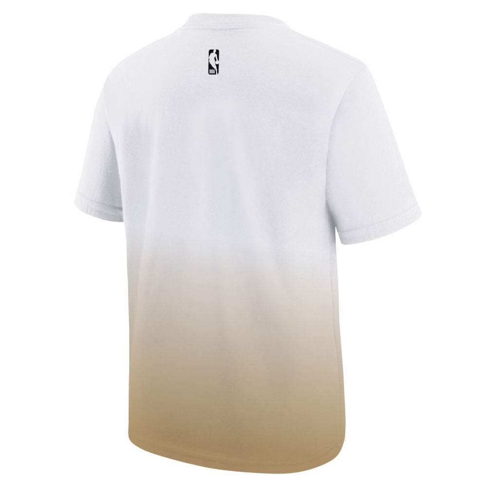 Boston Celtics Youth 2025/26 City Edition Max90 T-Shirt White/Gold - Nike outlet