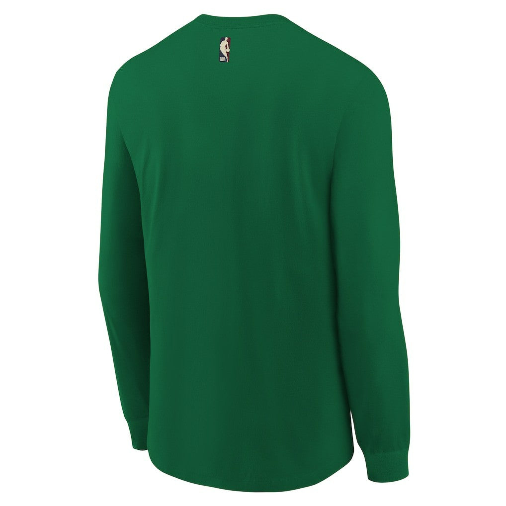 Dallas Mavericks Youth Hardwood Classics Essential Logo Max90 Long Sleeve T-Shirt Green - Nike