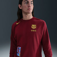Barcelona Special Edition Club Fleece Sweatshirt Red - Nike on sale