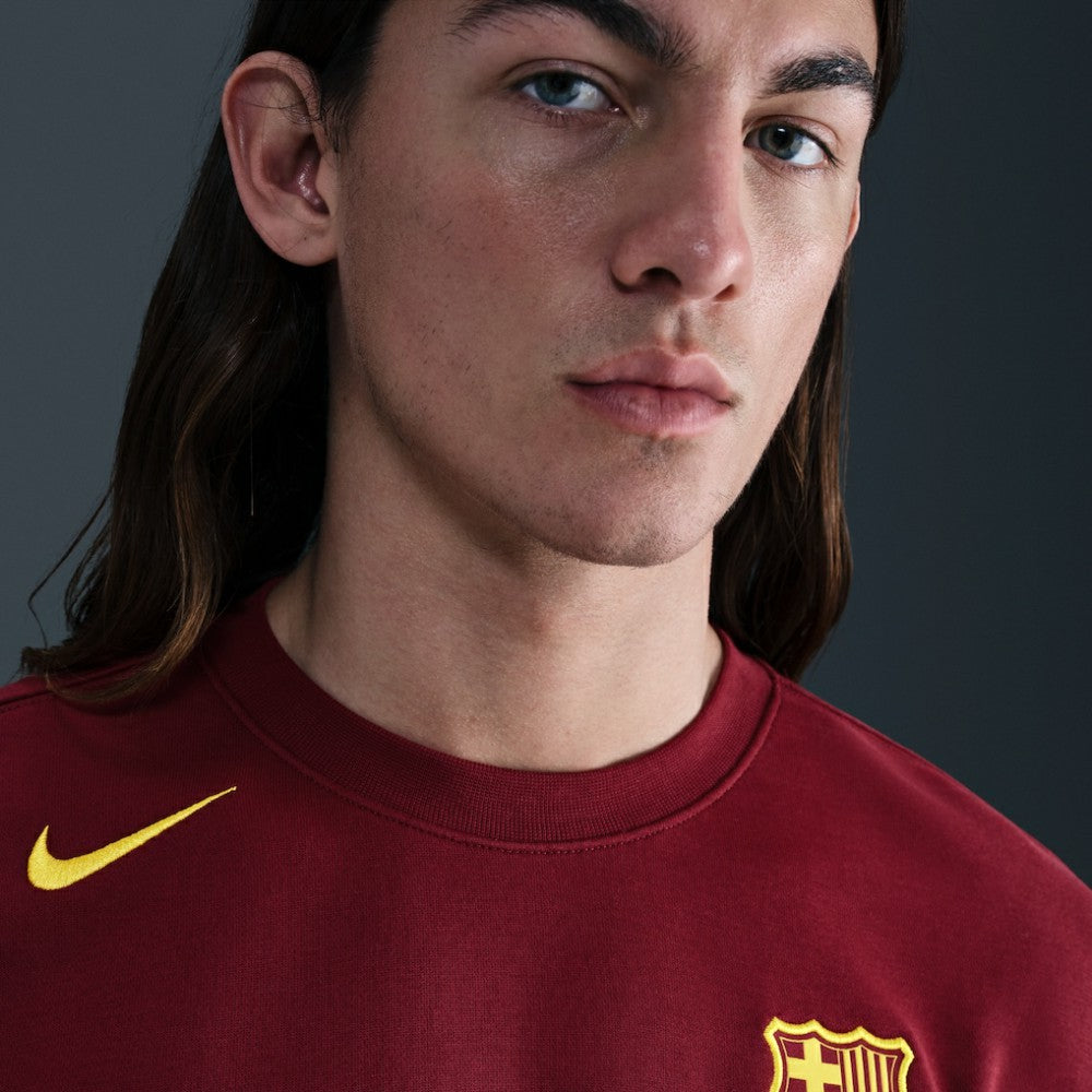 Barcelona Special Edition Club Fleece Sweatshirt Red - Nike on sale