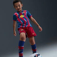 Barcelona Preschool 2025/26 Fourth Stadium Kit Set Blue/Red - Nike for sale