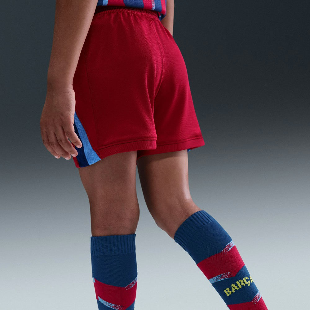 Barcelona Preschool 2025/26 Fourth Stadium Kit Set Blue/Red - Nike for sale