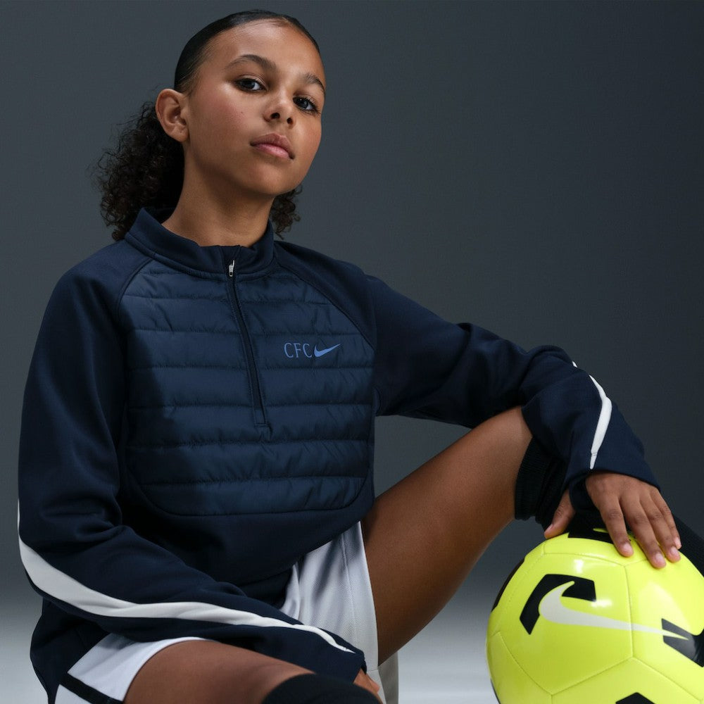 Chelsea Youth 2025/26 Academy Winter Warrior Drill Training Top Navy - Nike outlet