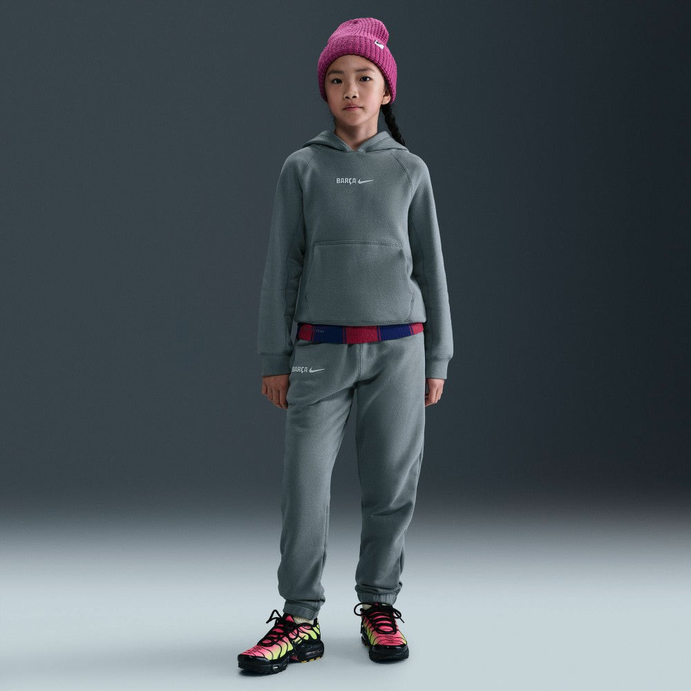 Barcelona Youth Air Raglan Hoodie Gray - Nike on sale