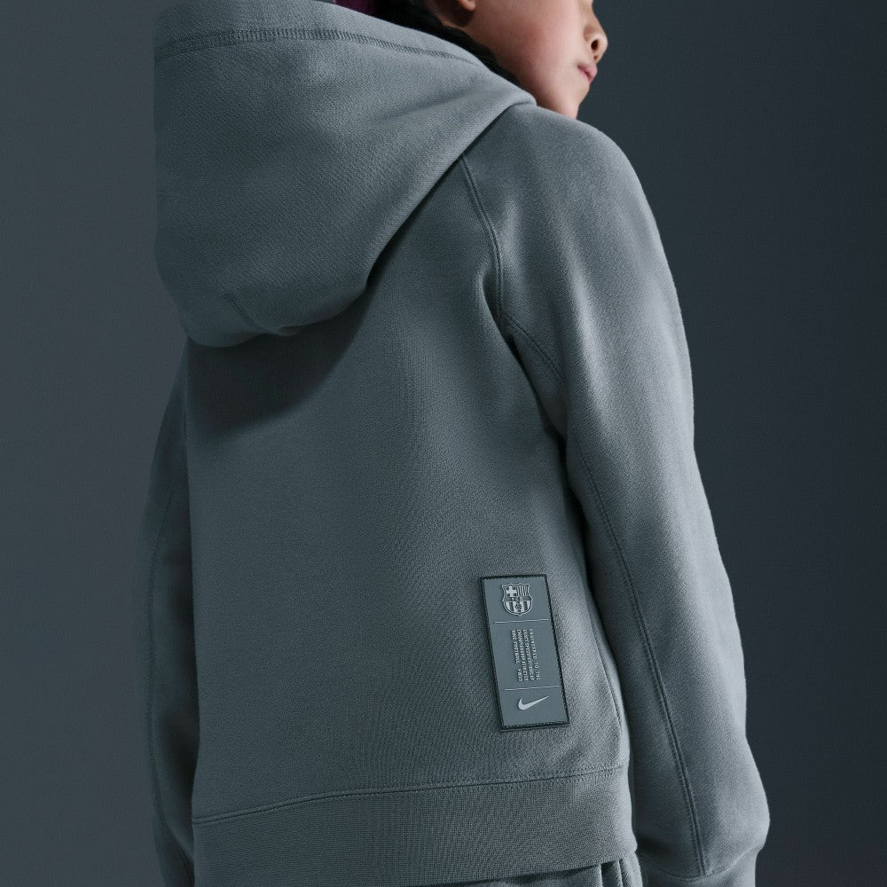 Barcelona Youth Air Raglan Hoodie Gray - Nike on sale