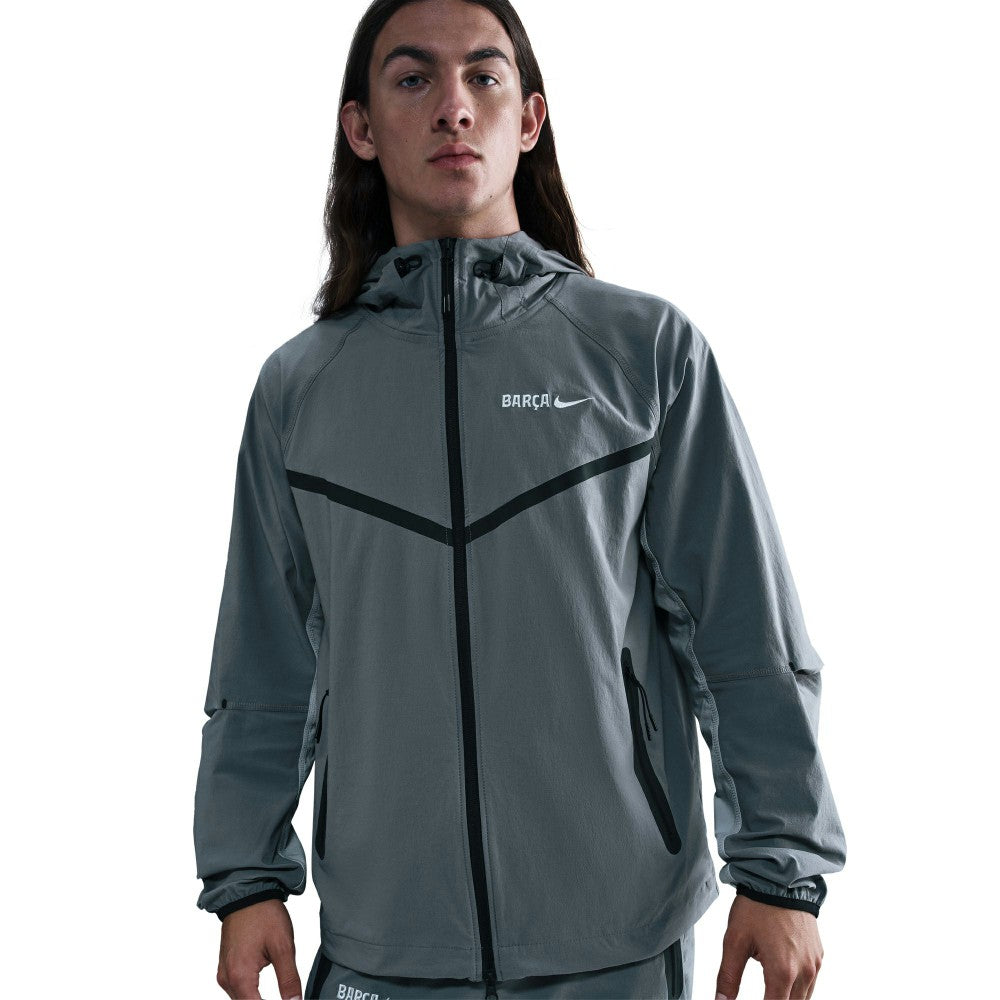Barcelona Special Edition Full-Zip Woven Fleece Jacket Gray - Nike for sale