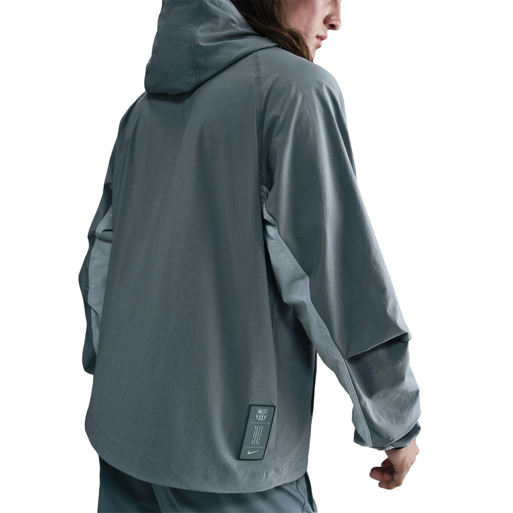 Barcelona Special Edition Full-Zip Woven Fleece Jacket Gray - Nike for sale