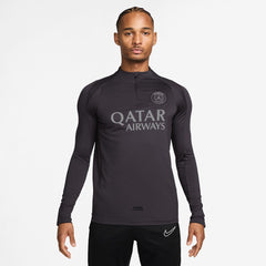 Paris Saint-Germain Strike Drill Quarter-Zip Long Sleeve Dri-FIT Top Anthracite - Nike sale