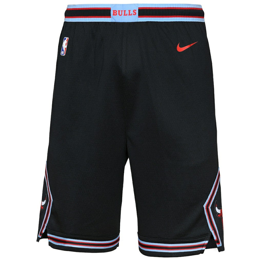Chicago Bulls Youth 2025/26 City Edition Swingman Performance Shorts Black - Nike