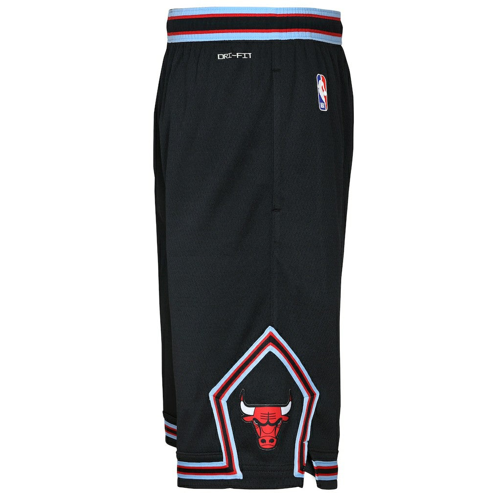 Chicago Bulls Youth 2025/26 City Edition Swingman Performance Shorts Black - Nike