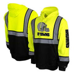 Cleveland Browns High-Visibility Safety Hooded Sweatshirt - Yellow Sweatshirts