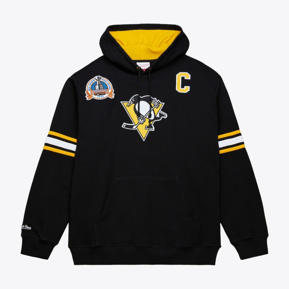 Mario Lemieux Pittsburgh Penguins Mitchell & Ness 1992 Name & Number Premium Pullover Hoodie - Black | US 202948290