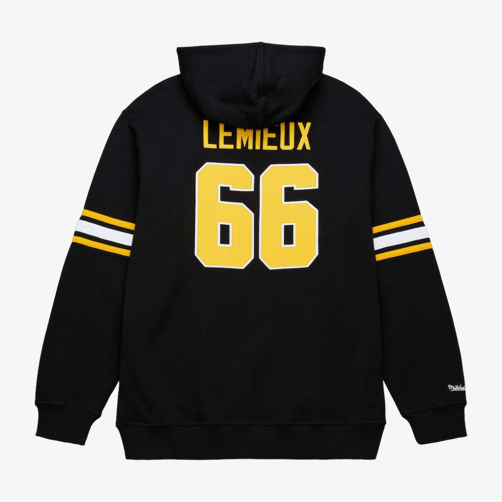 Mario Lemieux Pittsburgh Penguins Mitchell & Ness 1992 Name & Number Premium Pullover Hoodie - Black | US 202948290