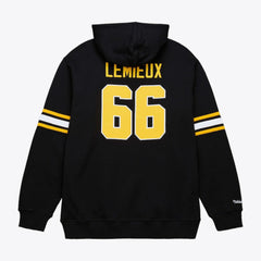 Mario Lemieux Pittsburgh Penguins Mitchell & Ness 1992 Name & Number Premium Pullover Hoodie - Black | US 202948290