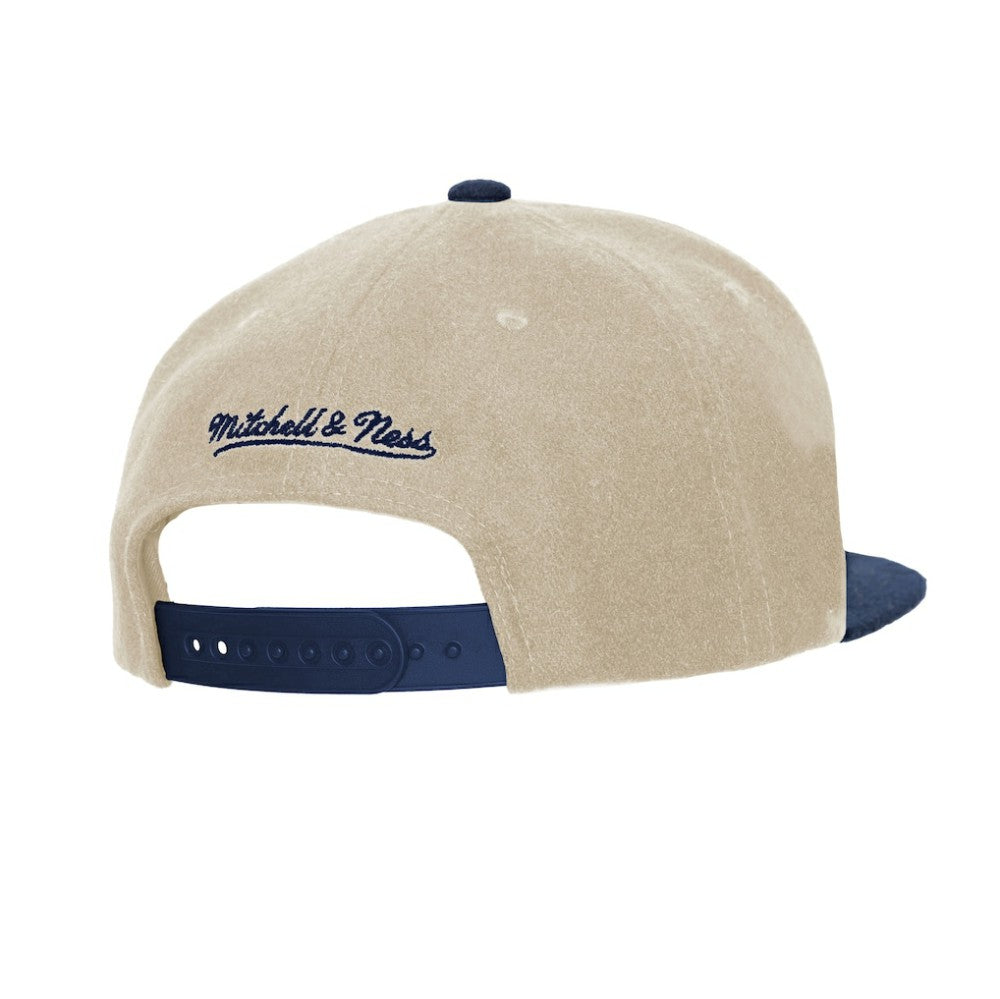 New York Yankees Mitchell & Ness Subway Series Matchup Pro Pinch Snapback - Cream