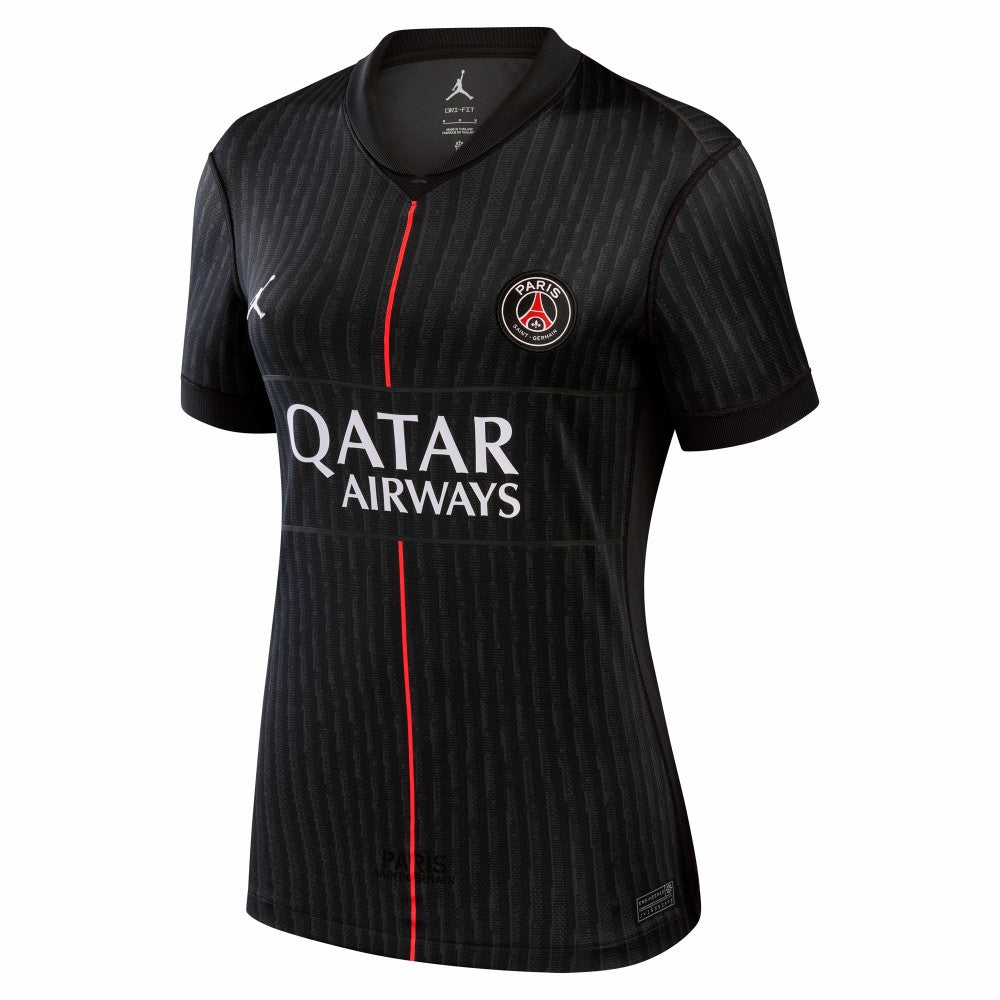 Paris Saint-Germain Jordan Brand Women's 2025/26 Fourth Replica Jersey Black - Jordan outlet