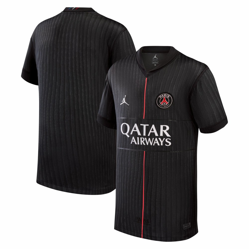 Paris Saint-Germain Jordan Brand Youth 2025/26 Fourth Replica Jersey Black - Jordan discount