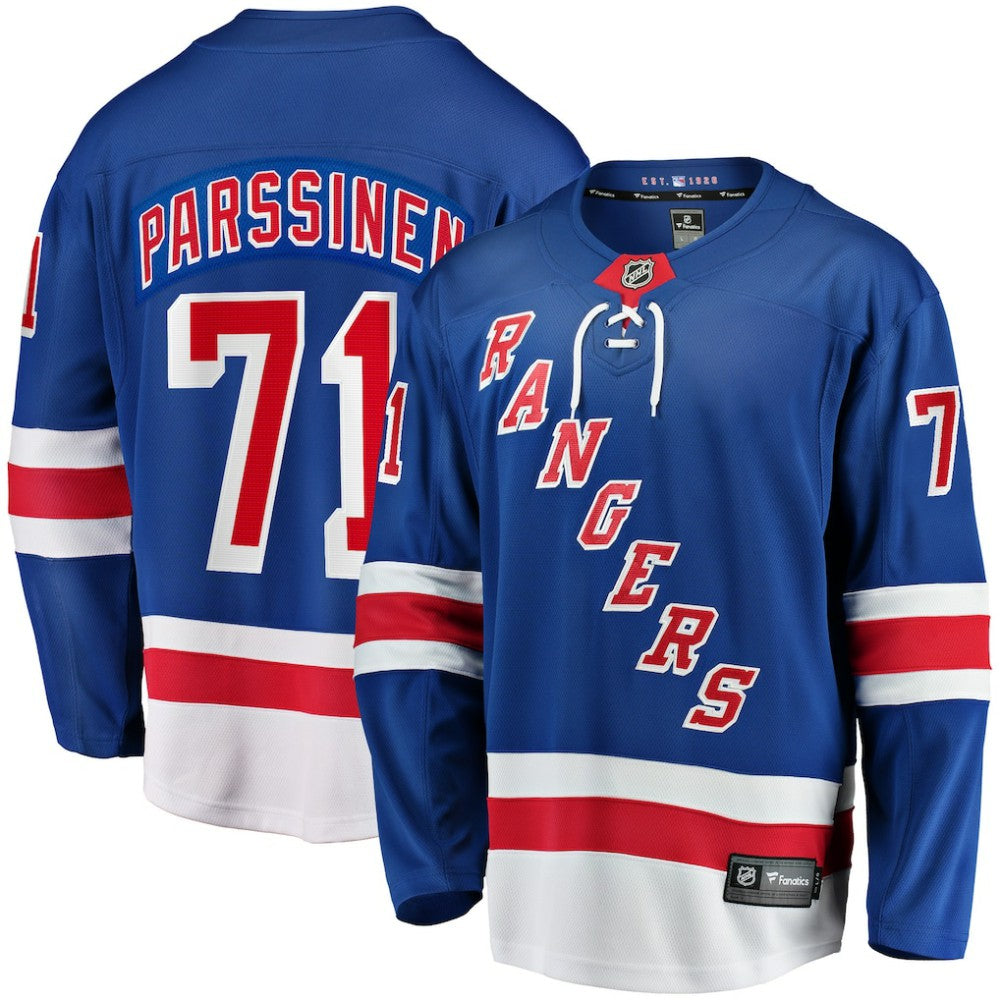 Juuso Parssinen New York Rangers Fanatics Home Breakaway Jersey - Blue | US 202950116