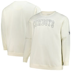 Dallas Cowboys Profile Big & Tall Fleece Sweatshirt - Cream Sweatshirts