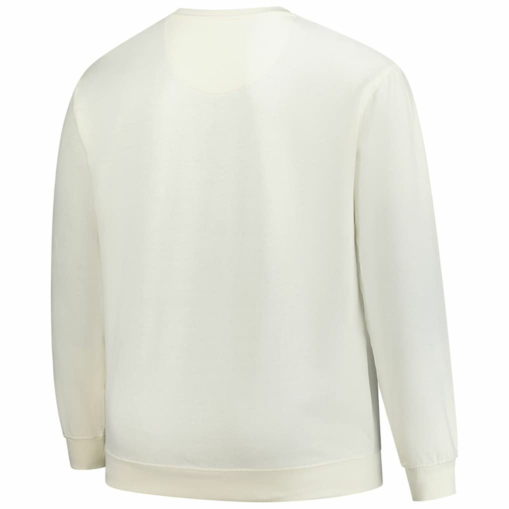 Cleveland Browns Profile Big & Tall Fleece Sweatshirt - Cream Sweatshirts