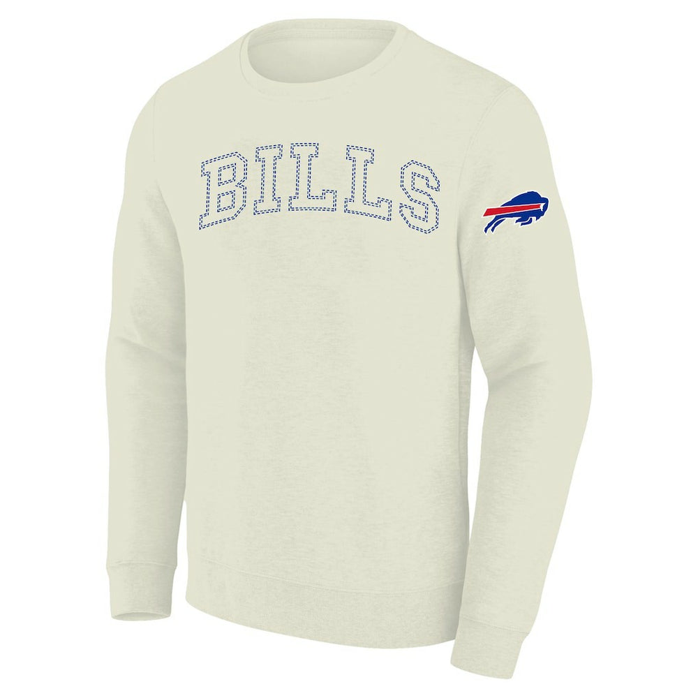 Buffalo Bills Profile Big & Tall Fleece Sweatshirt - Cream Sweatshirts