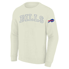 Buffalo Bills Profile Big & Tall Fleece Sweatshirt - Cream Sweatshirts