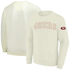 San Francisco 49ers Profile Big & Tall Fleece Sweatshirt - Cream Sweatshirts