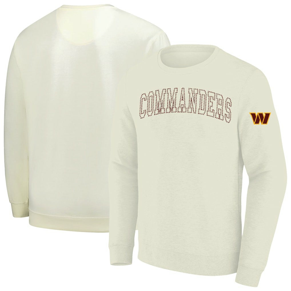 Washington Commanders Profile Big & Tall Fleece Sweatshirt - Cream Sweatshirts