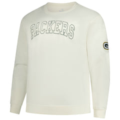 Green Bay Packers Profile Big & Tall Fleece Sweatshirt - Cream Sweatshirts