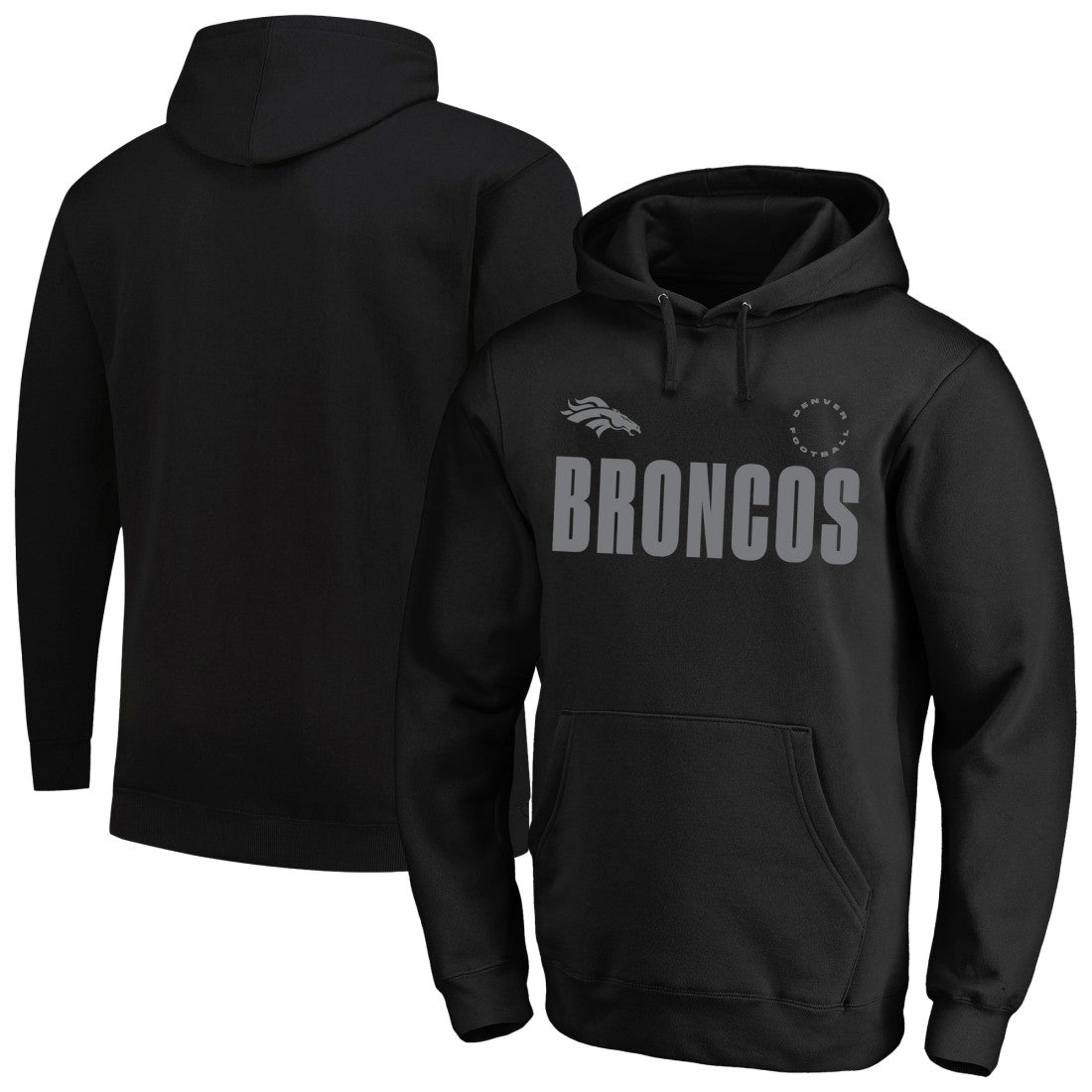 Denver Broncos Big & Tall Chip Shot Hoodie - Black Hoodies