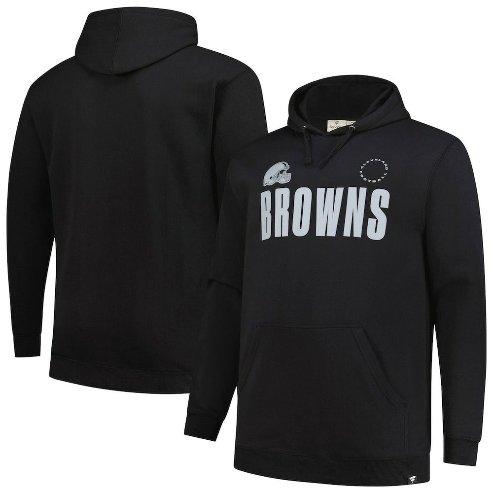 Cleveland Browns Big & Tall Chip Shot Hoodie - Black Hoodies