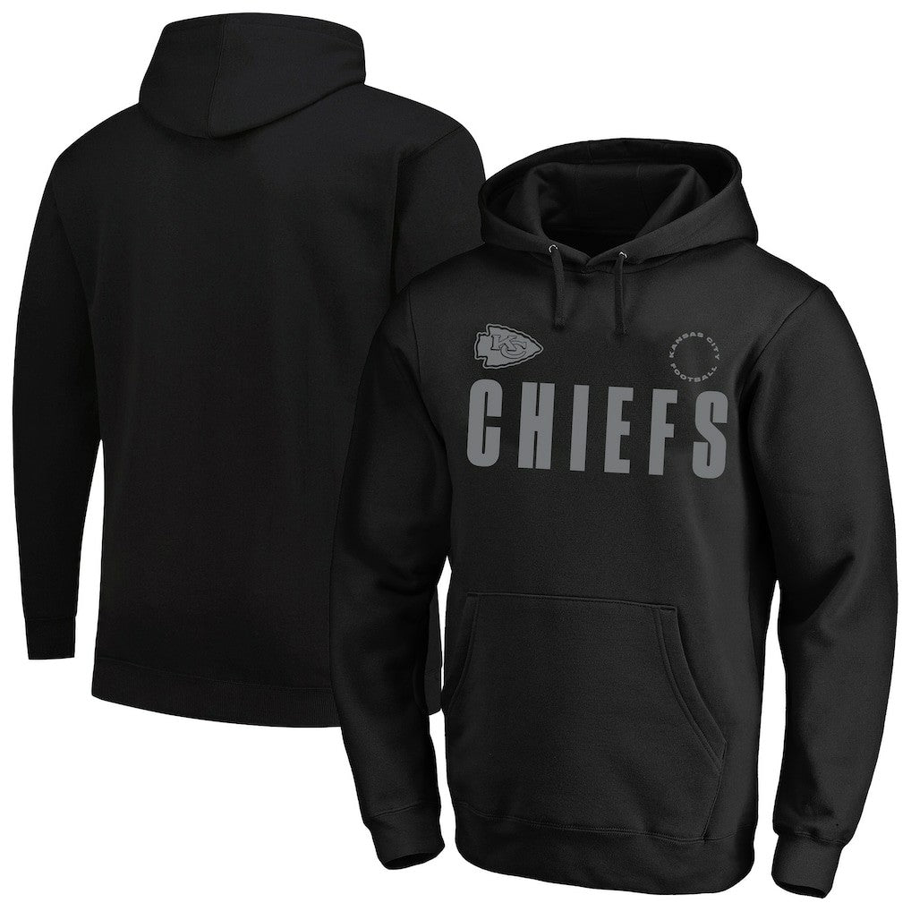 Kansas City Chiefs Big & Tall Chip Shot Hoodie - Black Hoodies